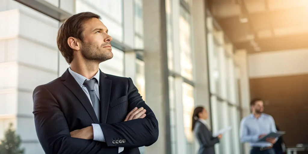 A confident founder offering no-nonsense startup advice for building a successful business.